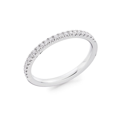 Platinum Brilliant-Cut Diamond Half Eternity Ring 0.33ct - HET 12210 Ring Michael Spiers   