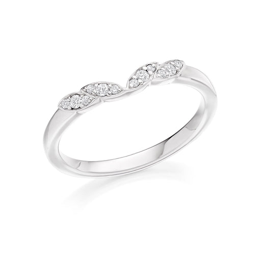 Michael Spiers Platinum Brilliant-Cut Diamond Shaped Half Eternity Ring 0.12ct - HET 10721 Ring Michael Spiers   