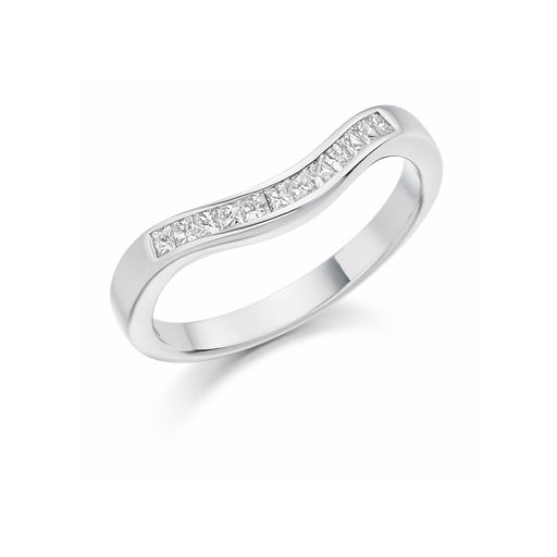 Michael Spiers Platinum Princess-Cut Diamond Shaped Eternity Ring 0.25ct - HET 1138 Ring Michael Spiers   