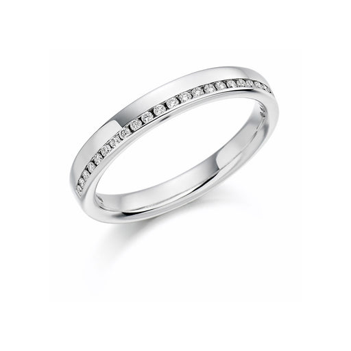 Platinum Brilliant-Cut Diamond Half Eternity Ring 0.12ct - HET 1152 - (Size 'M' Only) Ring Michael Spiers   