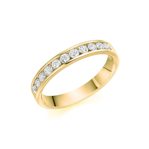 18ct Yellow Gold Brilliant-Cut Diamond Half Eternity Ring 0.50ct - HET 1167 Ring Michael Spiers