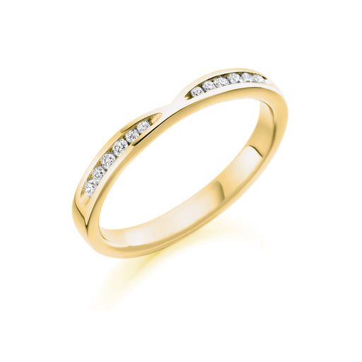 18ct Yellow Gold Brilliant-Cut Diamond Shaped Eternity Ring 0.18ct - HET 1730 Ring Michael Spiers   