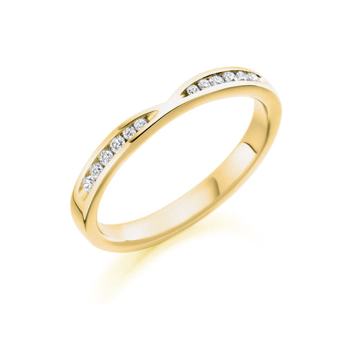 Michael Spiers 18ct Yellow Gold Brilliant-Cut Diamond Shaped Eternity Ring 0.18ct - HET 1730 Ring Michael Spiers   