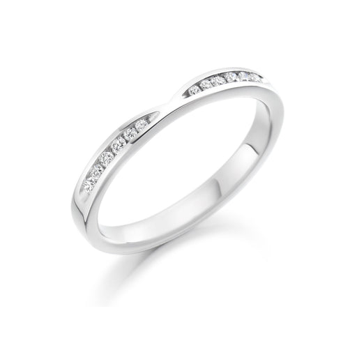 Michael Spiers Platinum Brilliant-Cut Diamond Shaped Eternity Ring 0.18ct - HET 1730 Ring Michael Spiers   