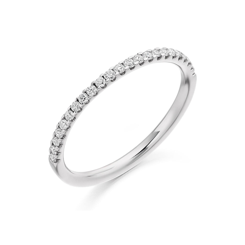 【貴重】Refiena CD「an eternity」 Platinum Brilliant-Cut Diamond Half Eternity Ring 0.78ct