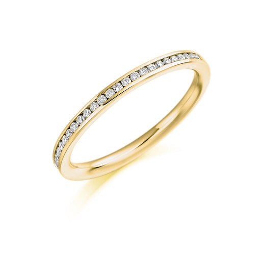 18ct Yellow Gold Brilliant-Cut Diamond Half Eternity Ring 0.20ct - HET 2358 Ring Michael Spiers   