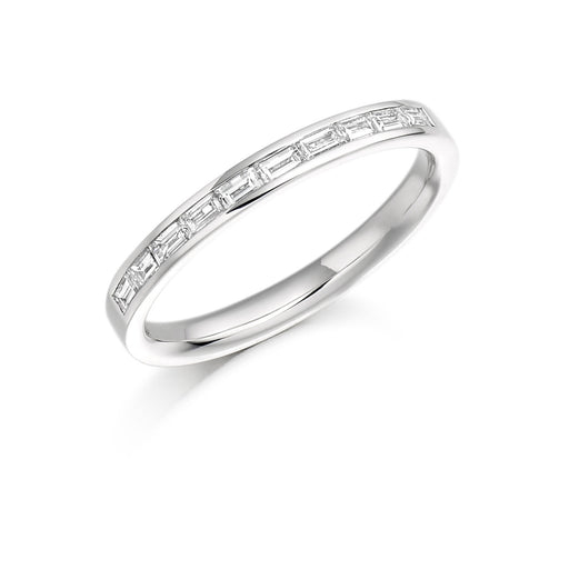 Platinum Baguette-Cut Diamond Half Eternity Ring 0.30ct - HET 941 Ring Michael Spiers   