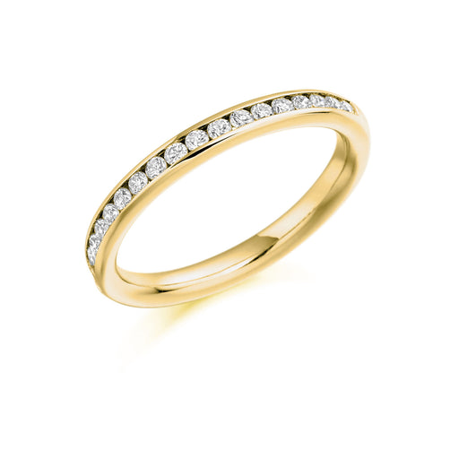 18ct Yellow Gold Brilliant-Cut Diamond Half Eternity Ring 0.33ct - HET 997 Ring Michael Spiers   