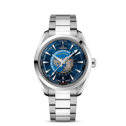 Seamaster Aqua Terra 150m Co-Axial Master Chronometer GMT Worldtimer 43mm 220.10.43.22.03.001 Watches Omega   