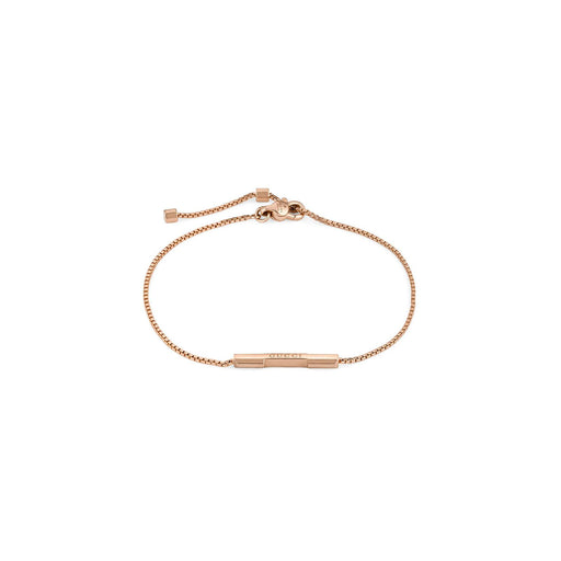 Gucci Link To Love 18ct Rose Gold Bracelet with 'Gucci' Bar YBA662106002 Bracelet Gucci   