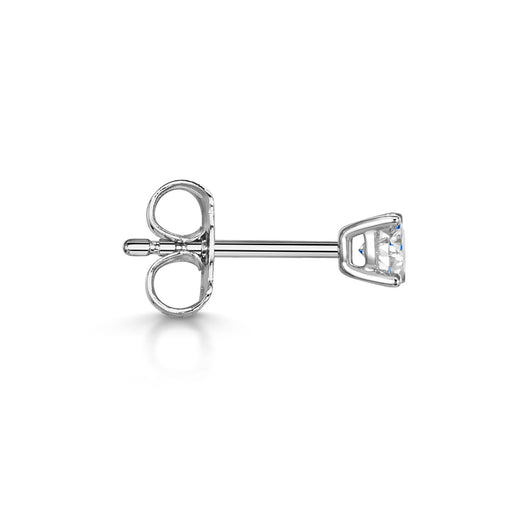 18ct White Gold Brilliant-Cut F/G Si Diamond Solitaire Earrings 0.40ct Earrings Michael Spiers   