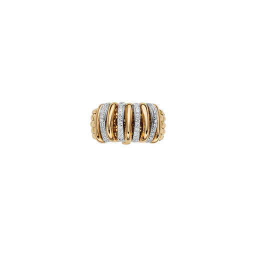 Panorama 18ct Yellow & White Gold Diamond Flex'it Ring 58804AX_BB_G_GBX Ring Fope   