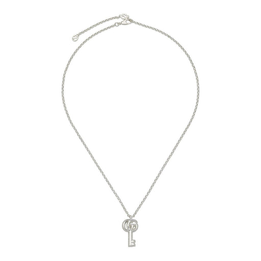 Gucci GG Marmont Silver Key Charm Necklace YBB770723001 Necklace Gucci   