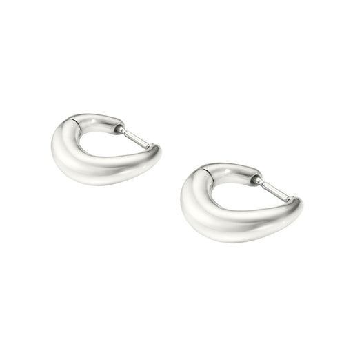 Georg Jensen OFFSPRING Silver Earhoops, Small 20001002 Earrings Georg Jensen   
