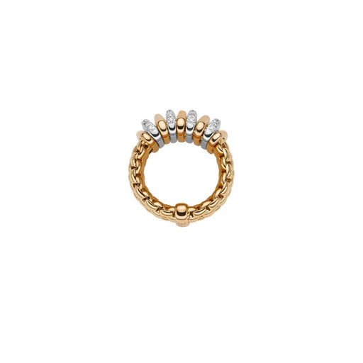 Panorama 18ct Yellow & White Gold Diamond Flex'it Ring 58804AX_BB_G_GBX Ring Fope   