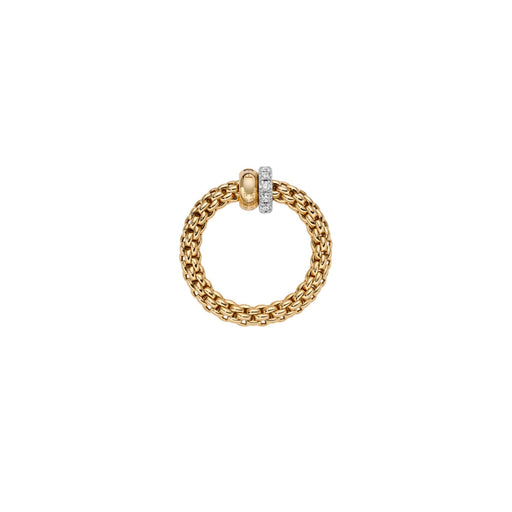 Solo 18ct Yellow & White Gold Diamond Pavé Flex'it Ring 62408AX_PB_G_BGX Ring Fope   