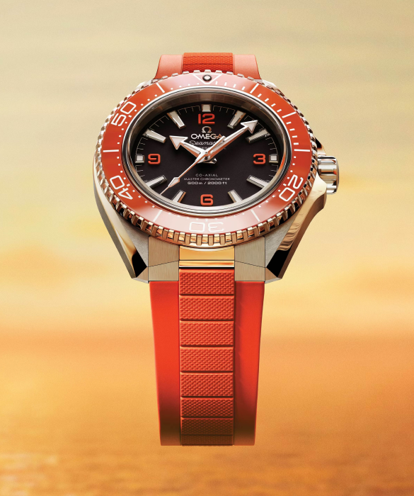 OMEGA Seamaster Planet Ocean Orange Rubber Strap
