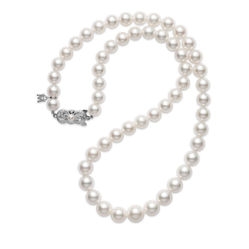 Mikimoto A Grade Akoya Cultured Pearl Strand Necklace in 18ct White Gold Necklace Mikimoto   