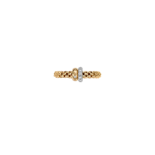Solo 18ct Yellow & White Gold Diamond Pavé Flex'it Ring 62408AX_PB_G_BGX Ring Fope   