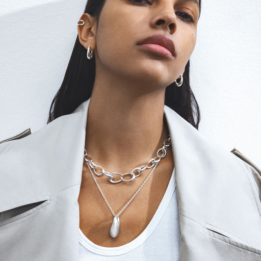 Georg Jensen REFLECT Silver Necklace, Medium 20001298 Necklace Georg Jensen   