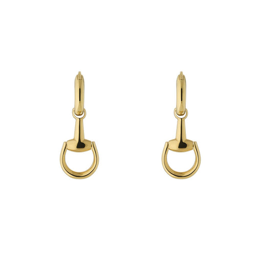 Gucci Horsebit 18ct Yellow Gold Earrings YBD795656001 Earrings Gucci   