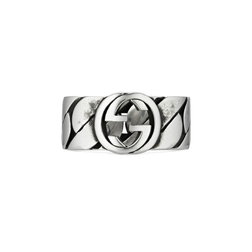 Gucci Interlocking Silver Ring YBC661515001 Ring Gucci   