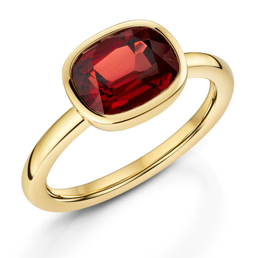 Aya 18ct Yellow Gold Garnet Ring