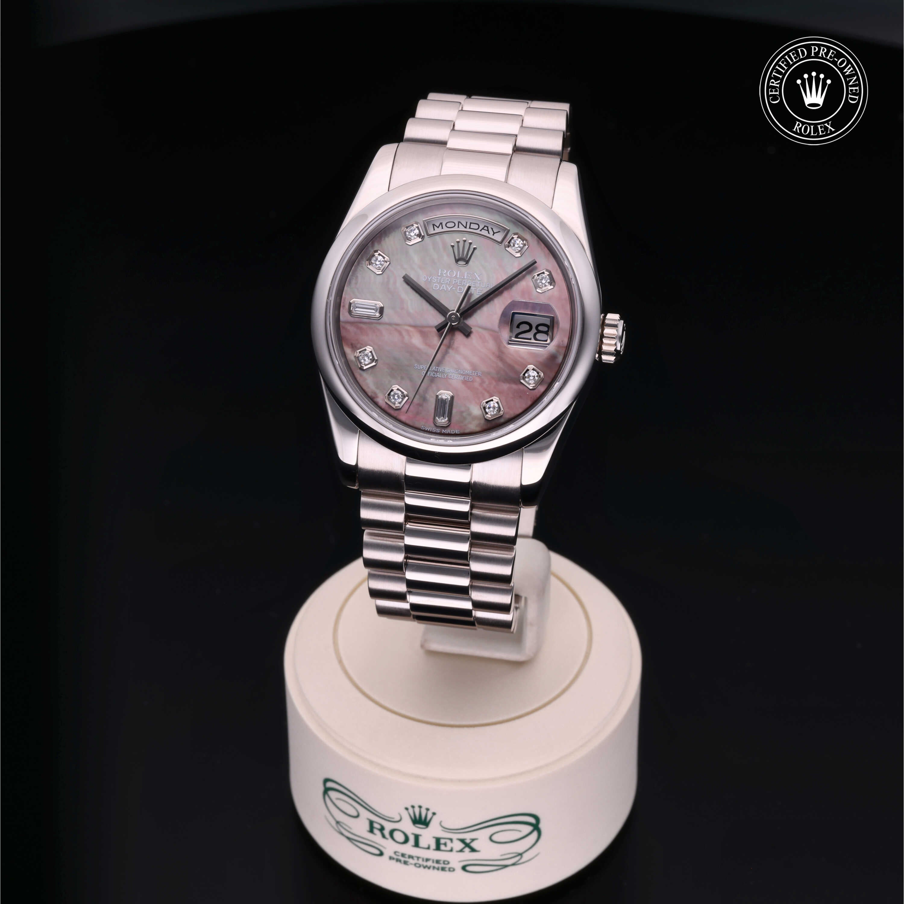 Rolex Certified Pre-Owned Day-Date 36mm 118209 Y135751 - 360° view