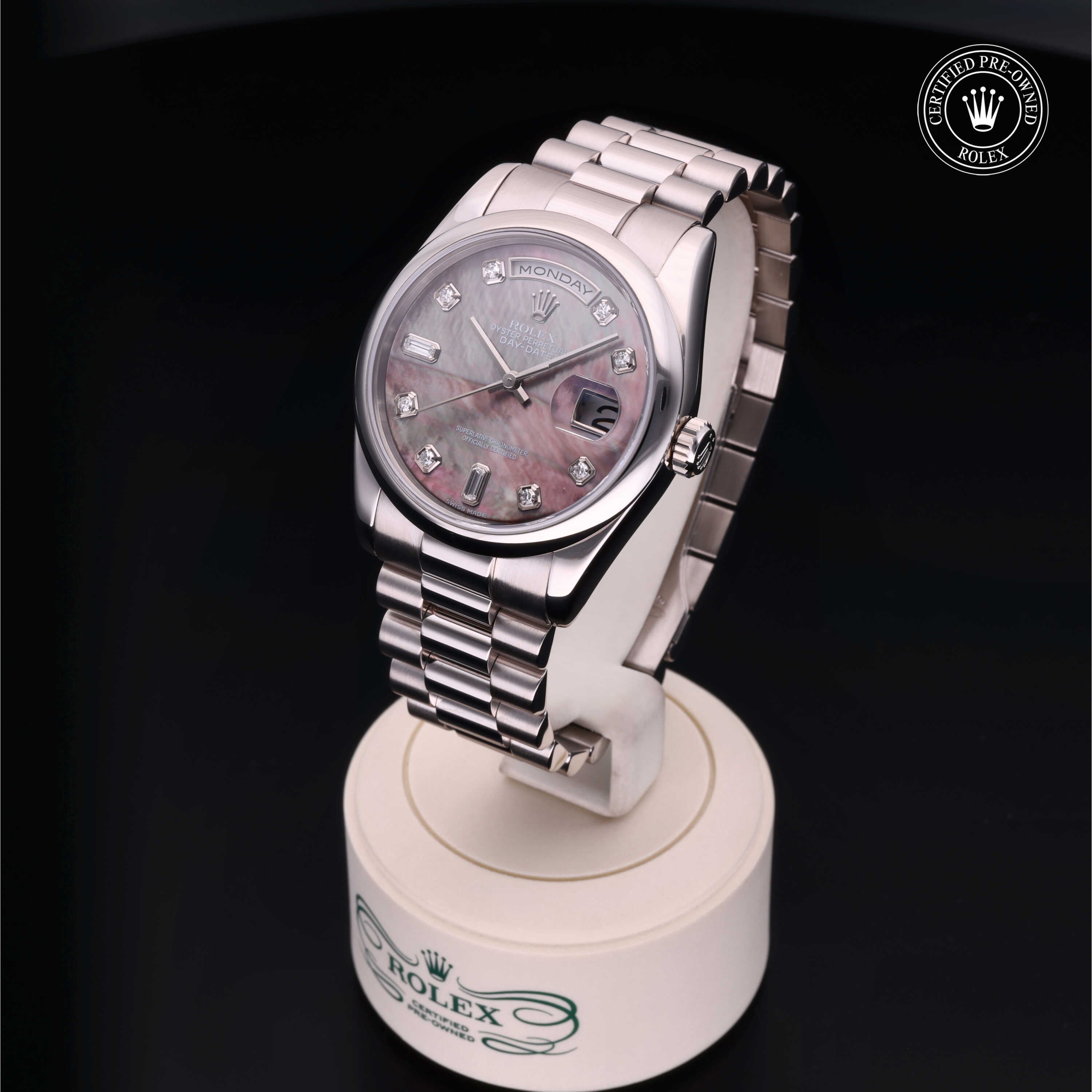 Rolex Certified Pre-Owned Day-Date 36mm 118209 Y135751 - 360° view