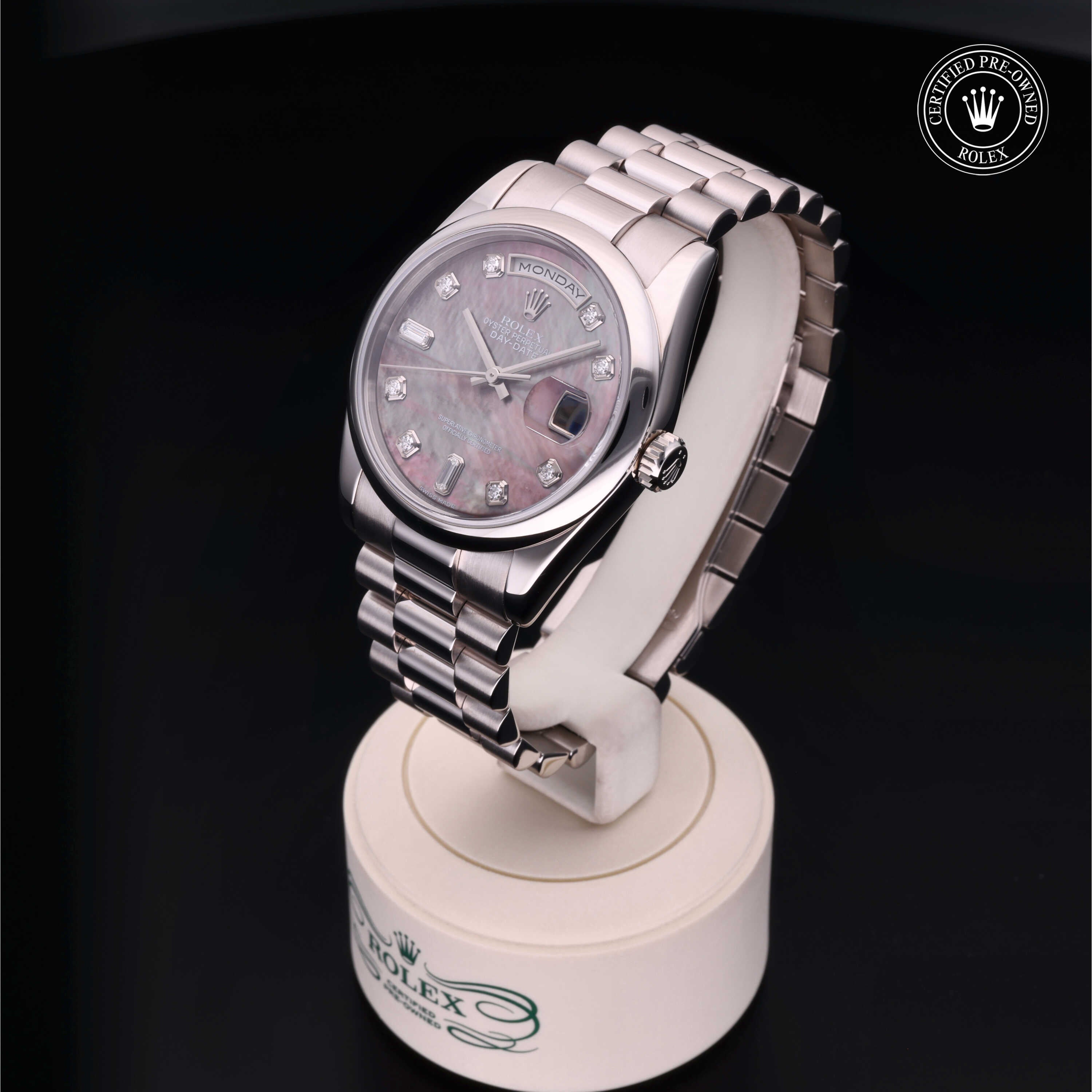 Rolex Certified Pre-Owned Day-Date 36mm 118209 Y135751 - 360° view