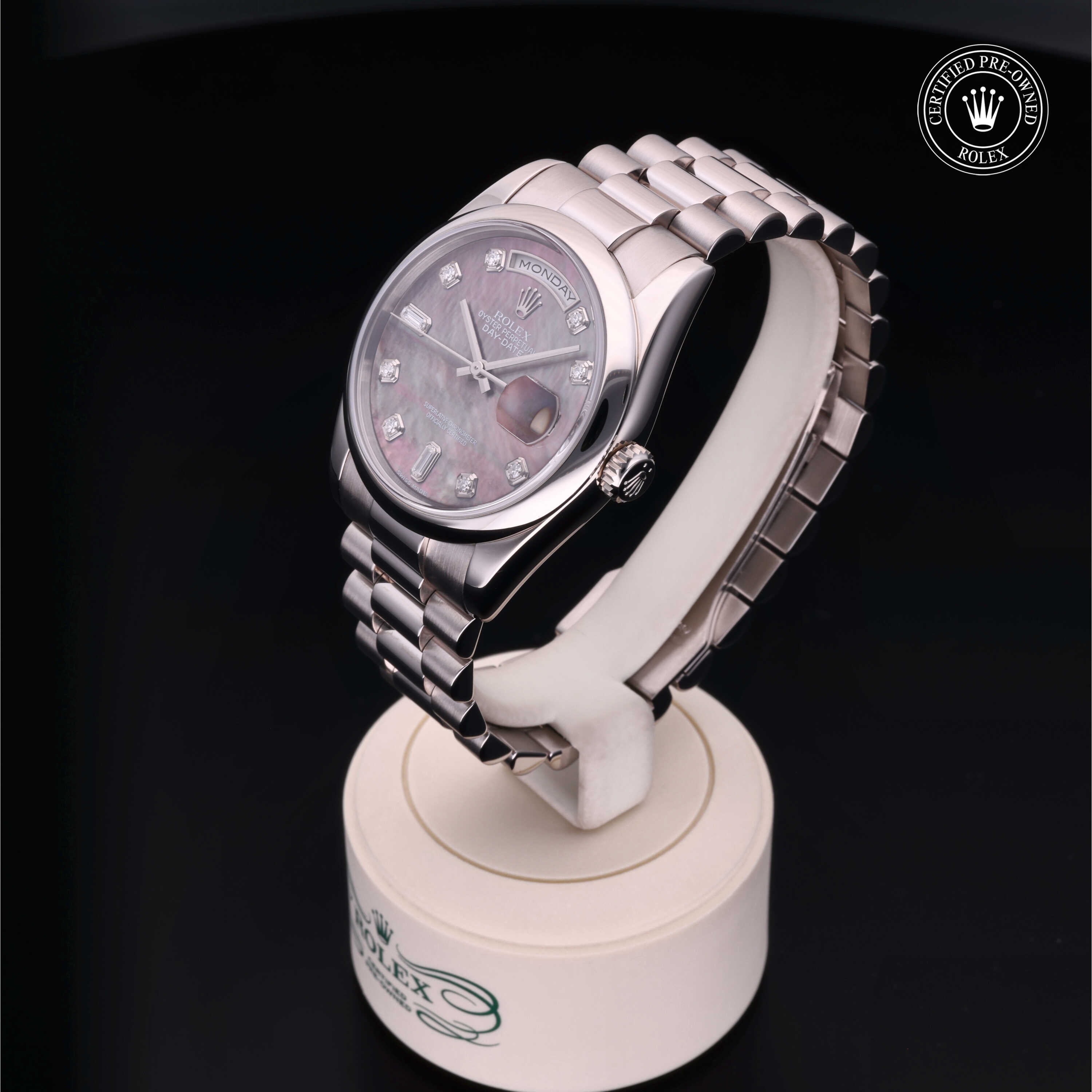 Rolex Certified Pre-Owned Day-Date 36mm 118209 Y135751 - 360° view