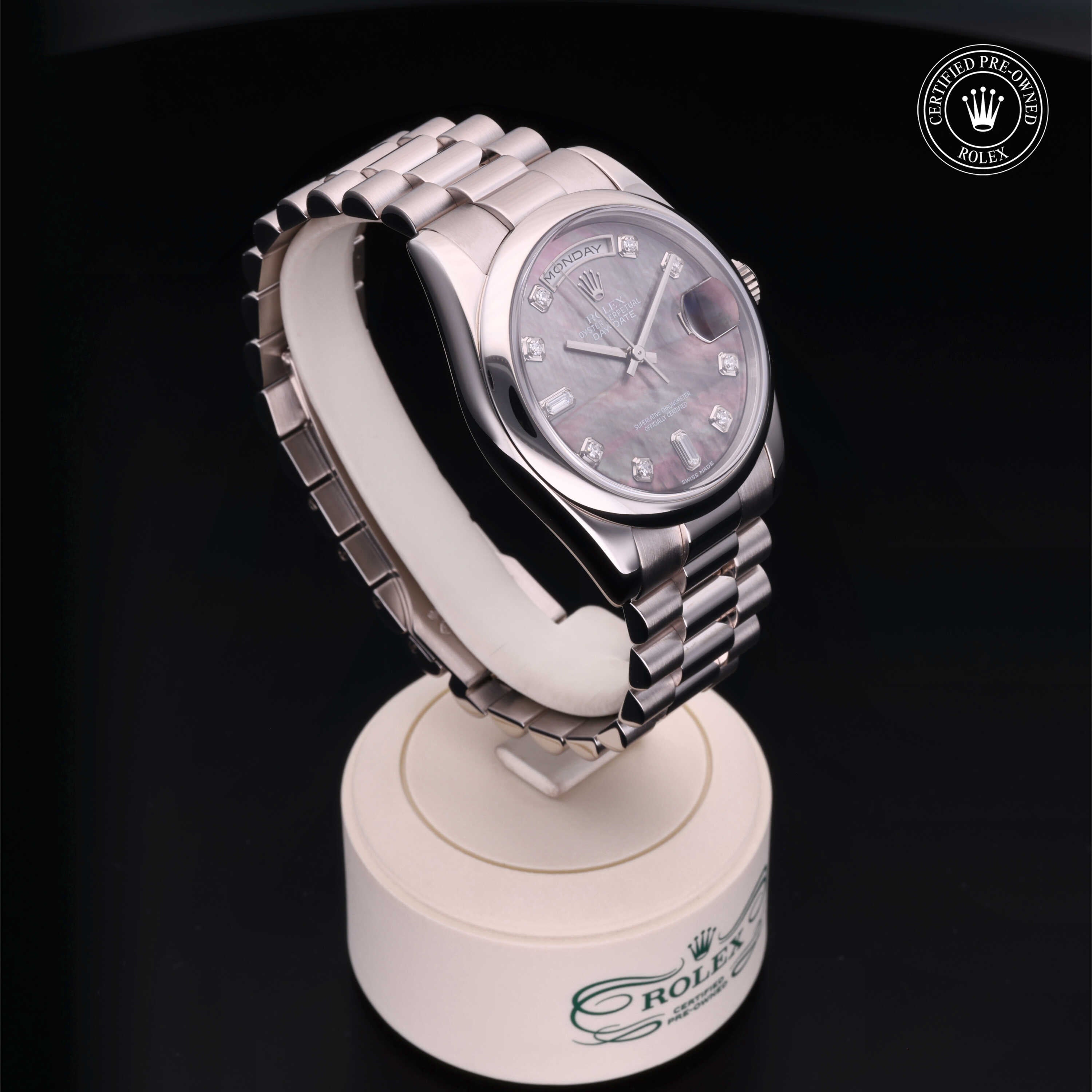 Rolex Certified Pre-Owned Day-Date 36mm 118209 Y135751 - 360° view