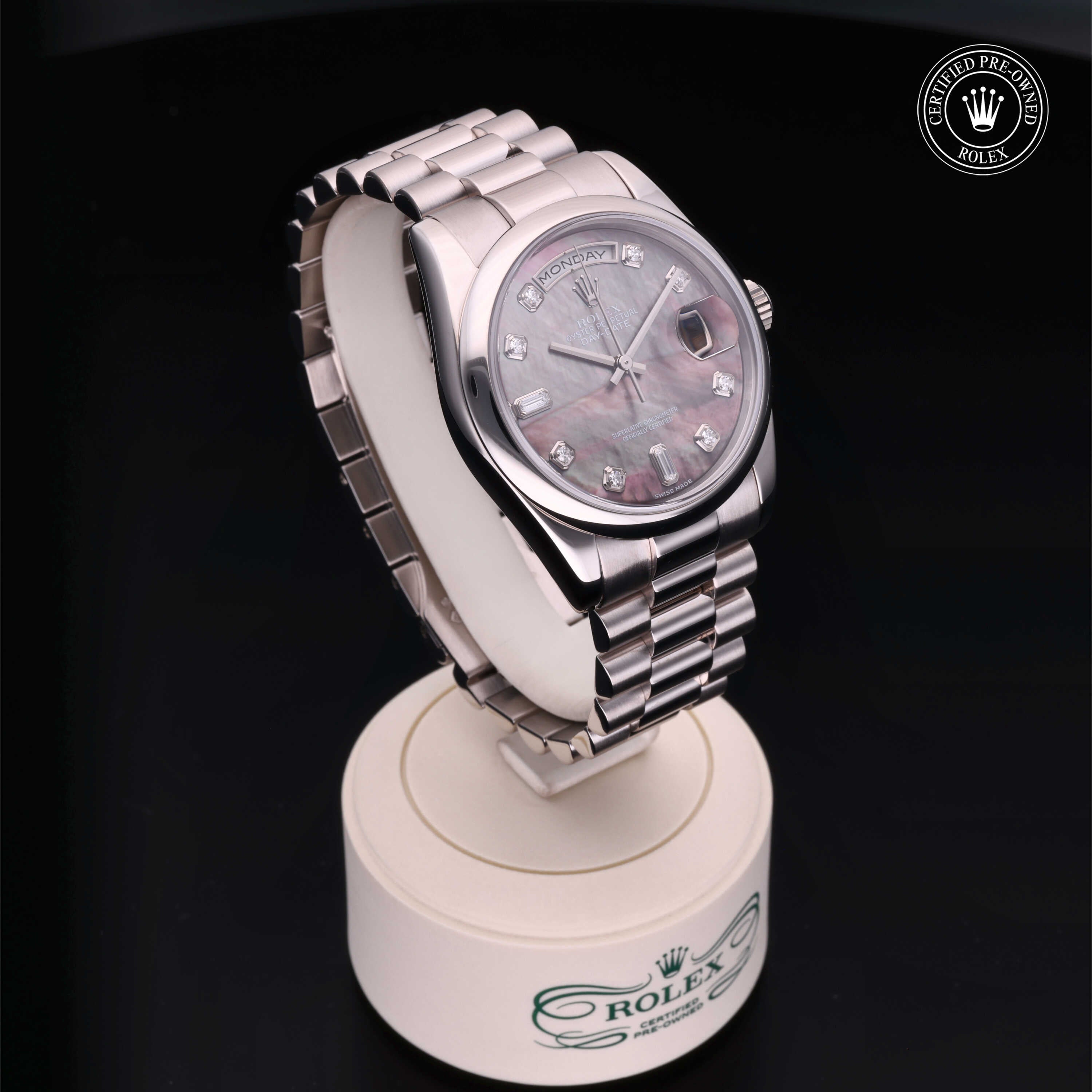 Rolex Certified Pre-Owned Day-Date 36mm 118209 Y135751 - 360° view