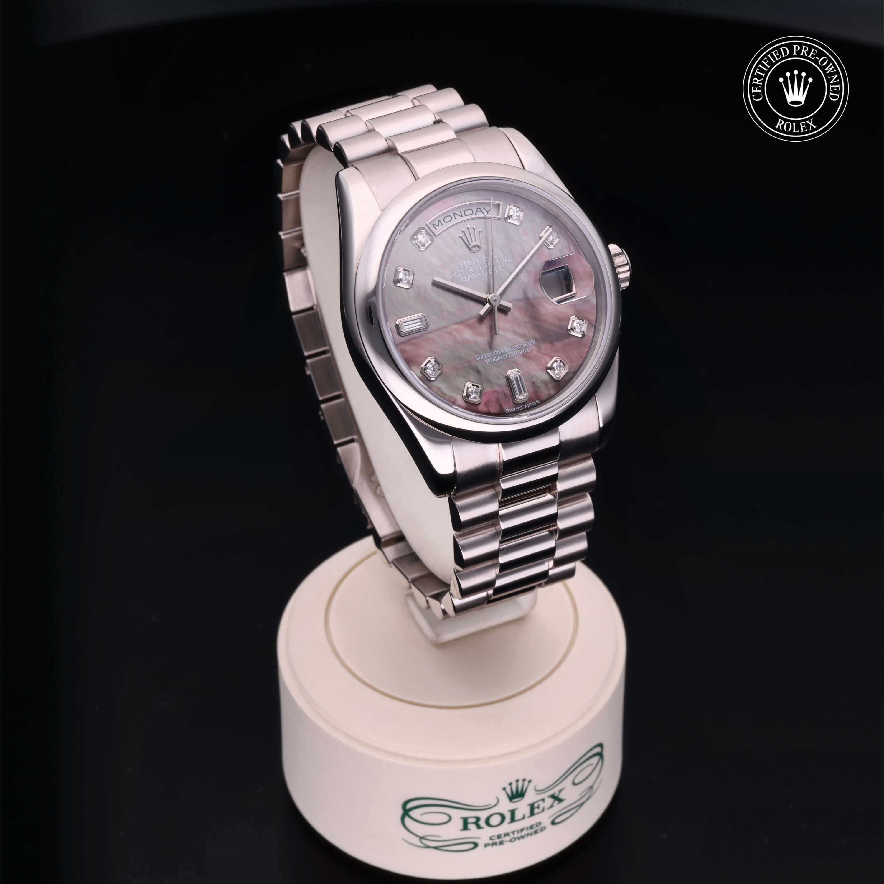 Rolex Certified Pre-Owned Day-Date 36mm 118209 Y135751 - 360° view