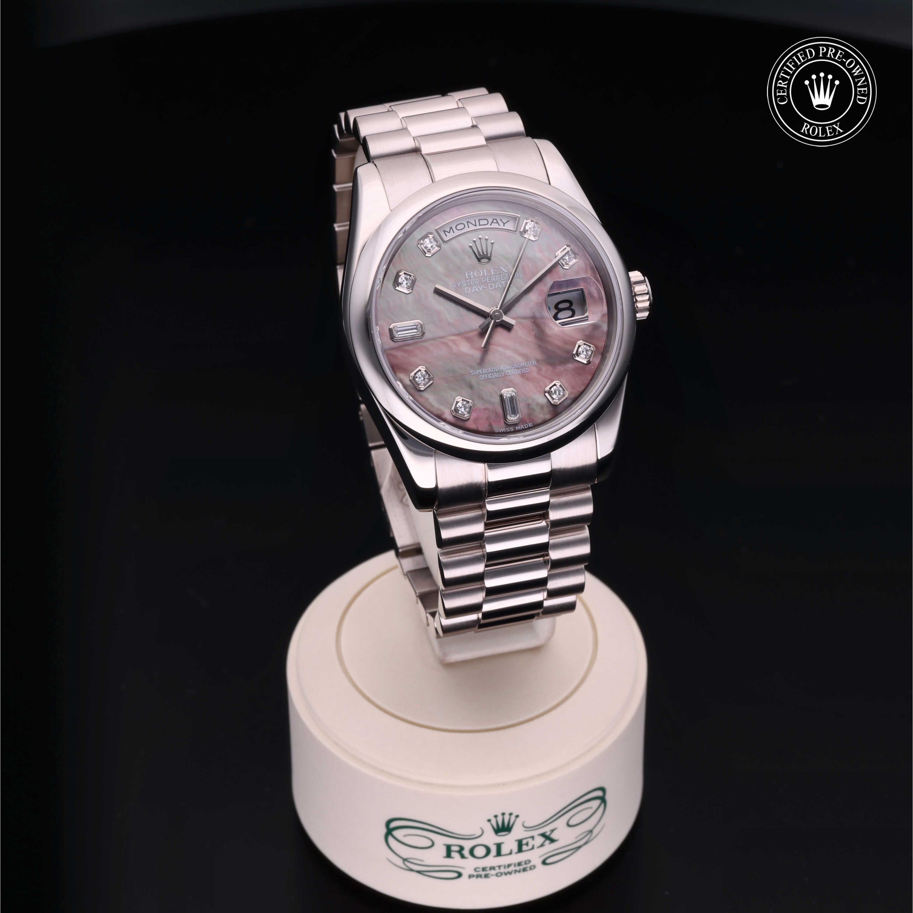 Rolex Certified Pre-Owned Day-Date 36mm 118209 Y135751 - 360° view