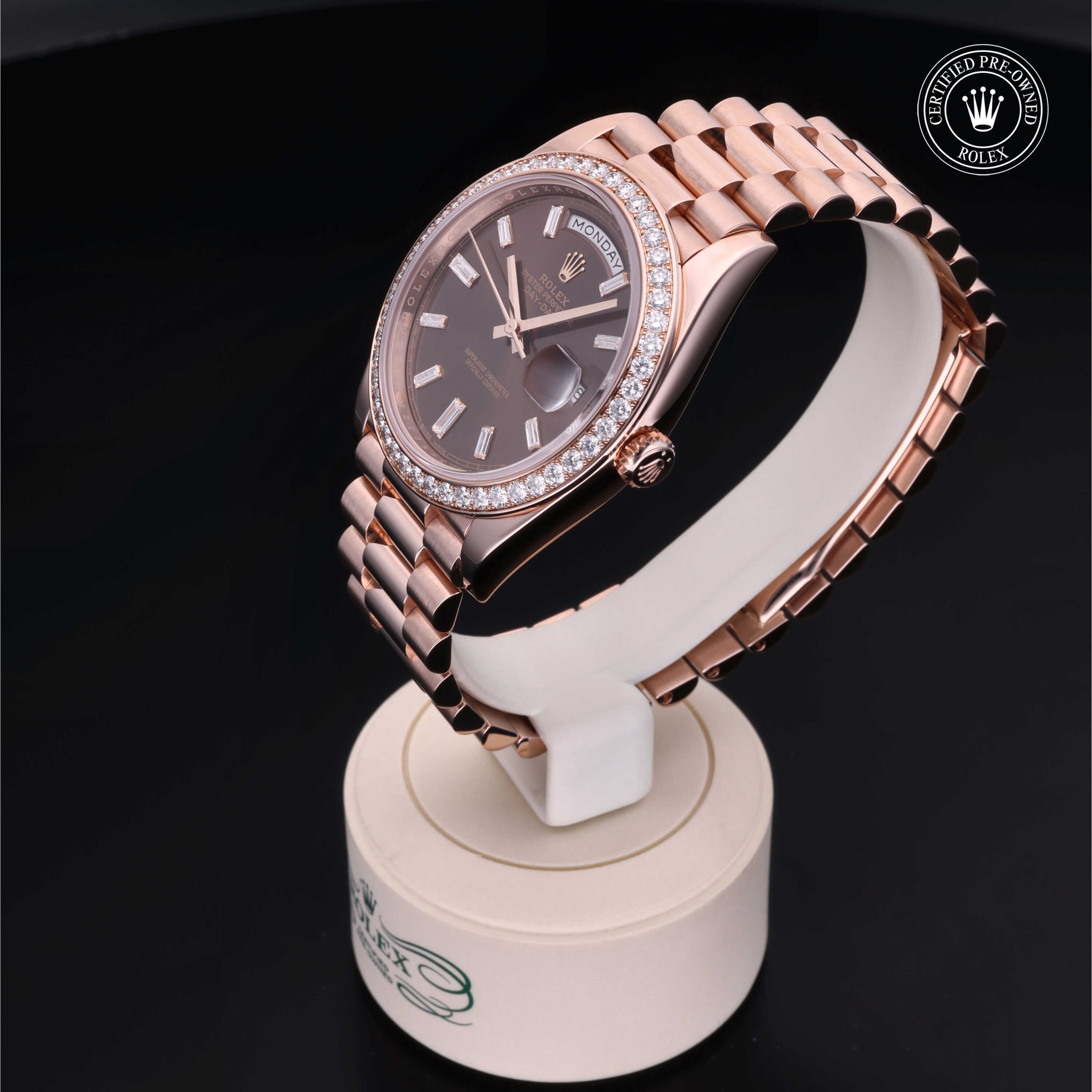 Rolex Certified Pre-Owned Day-Date 40mm 228345RBR 25H823Z8 - 360° view