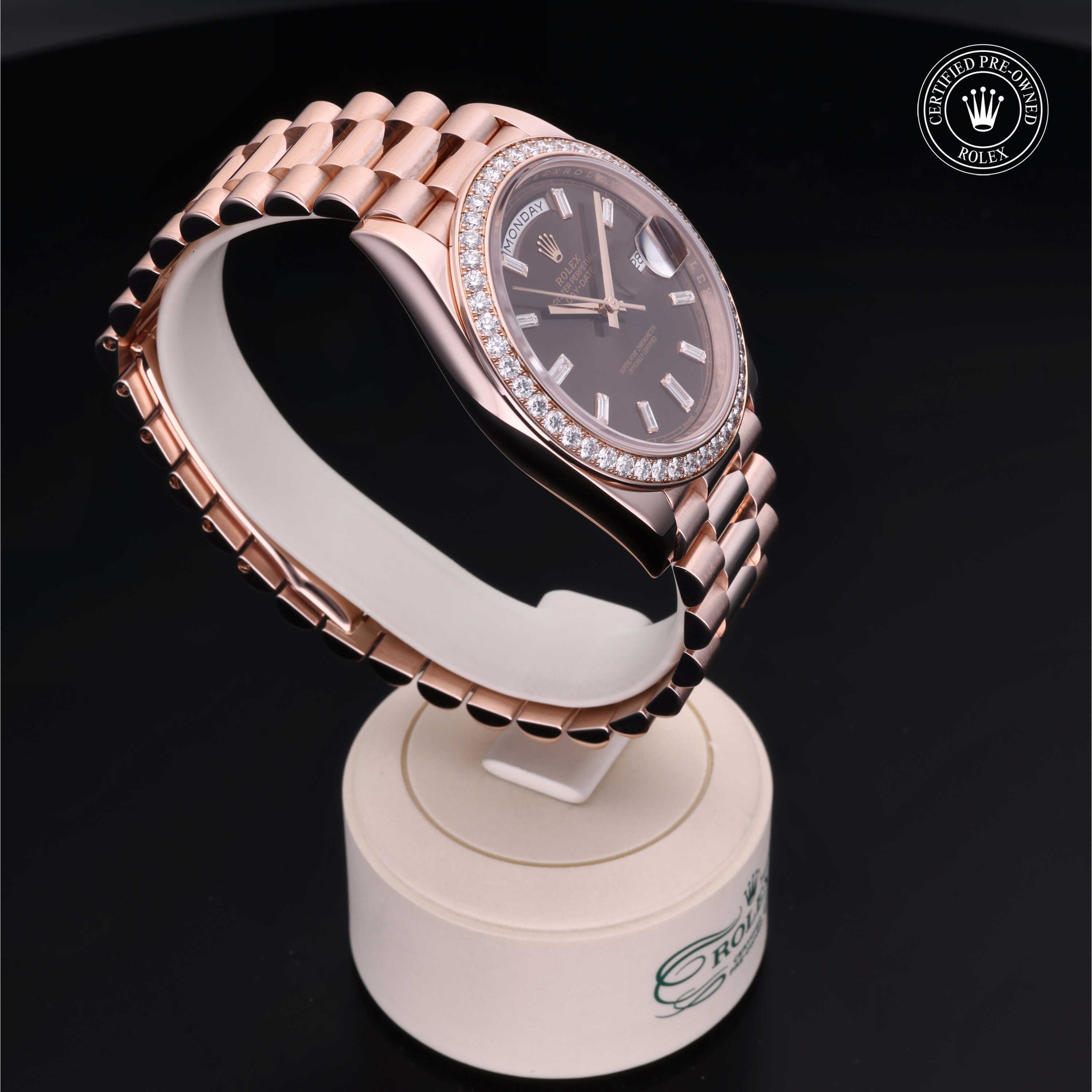 Rolex Certified Pre-Owned Day-Date 40mm 228345RBR 25H823Z8 - 360° view