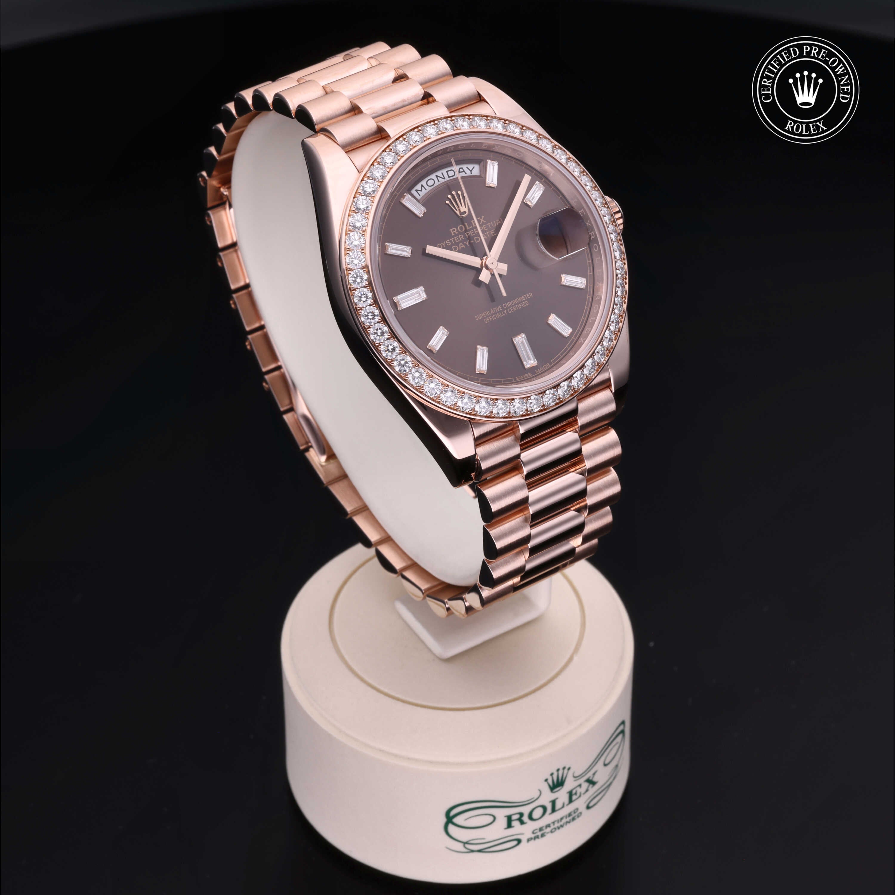 Rolex Certified Pre-Owned Day-Date 40mm 228345RBR 25H823Z8 - 360° view