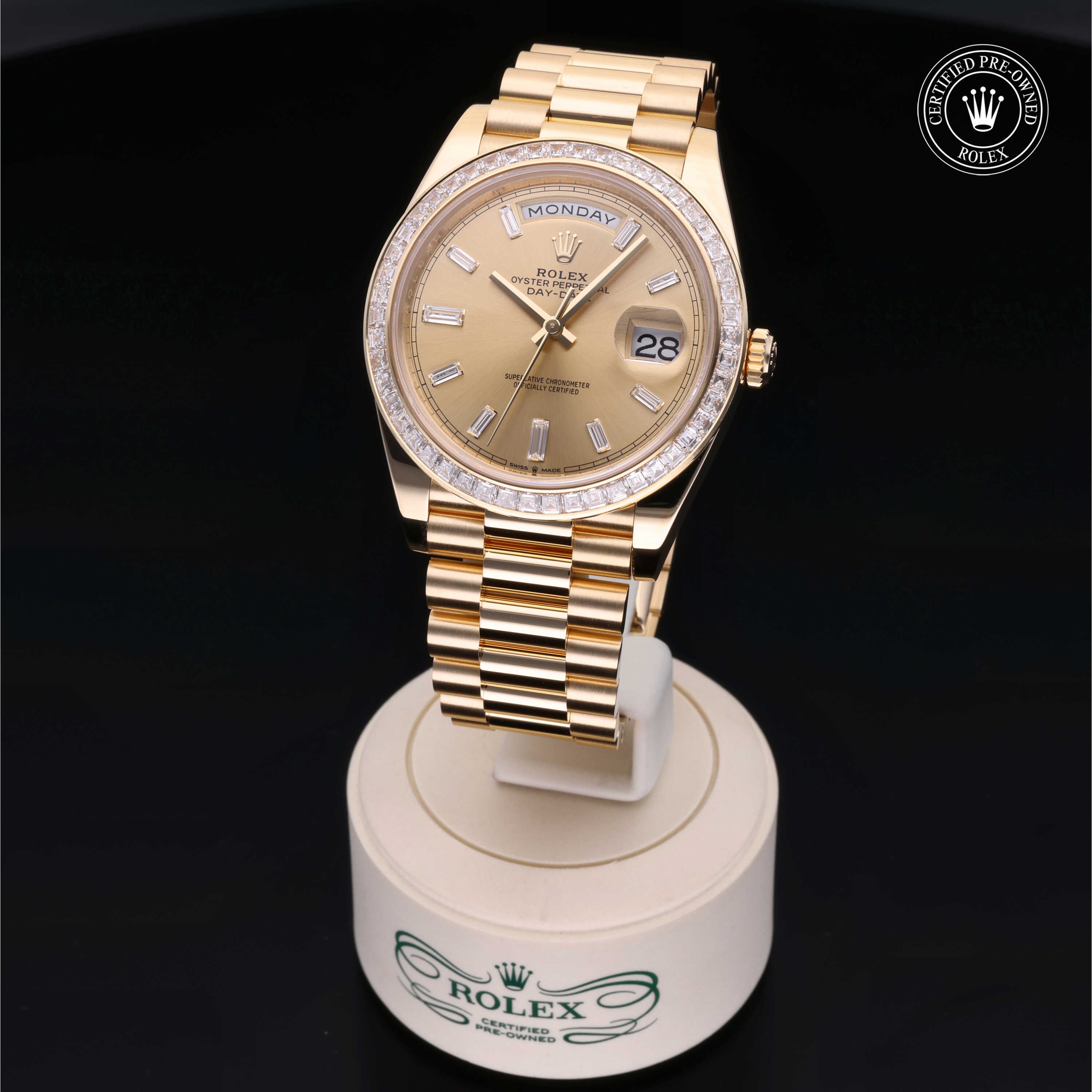 Rolex Certified Pre-Owned Day-Date 40mm 228398TBR P99202Z7 - 360° view