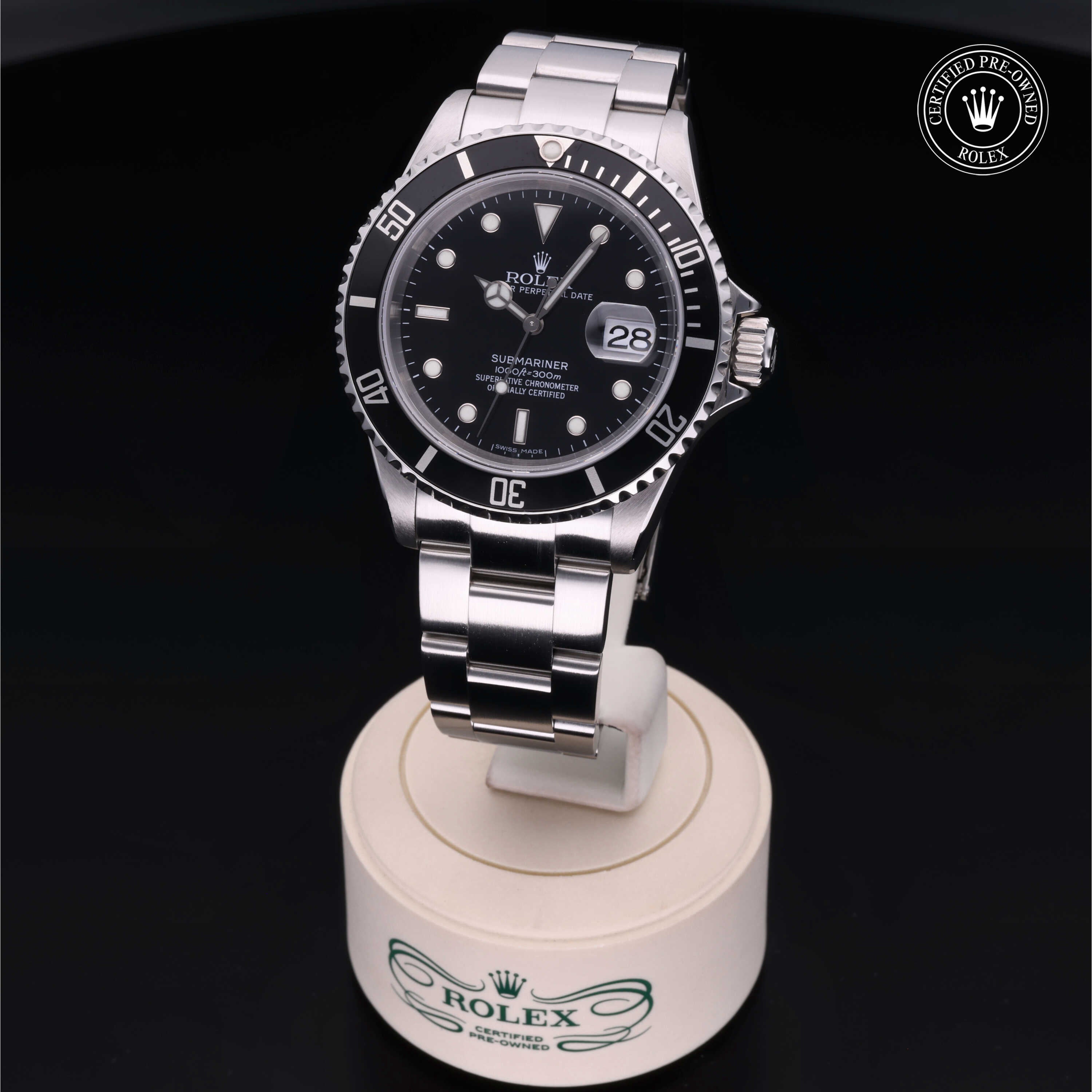 Rolex Certified Pre-Owned Submariner Date 40mm 16610 D977430 - 360° view