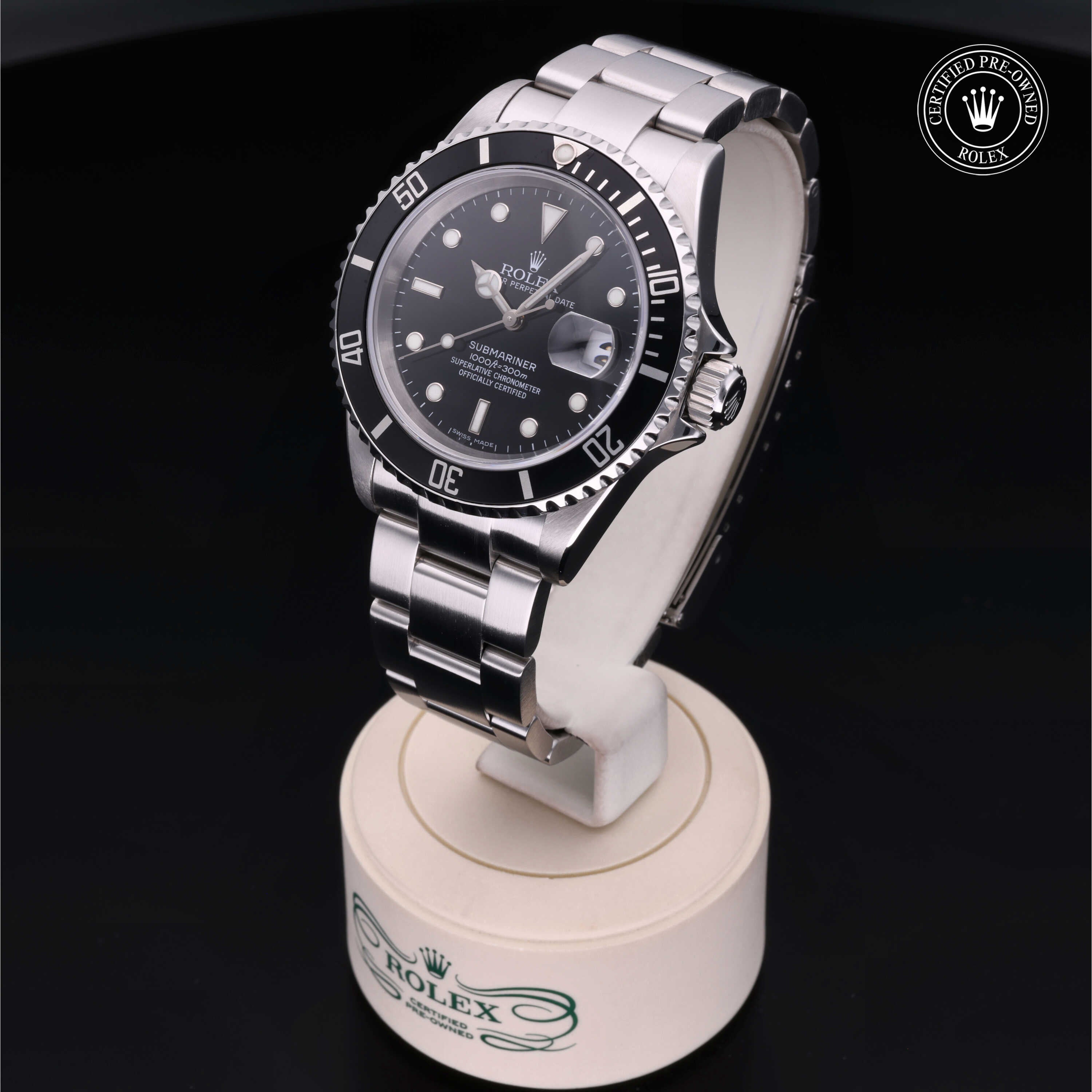 Rolex Certified Pre-Owned Submariner Date 40mm 16610 D977430 - 360° view