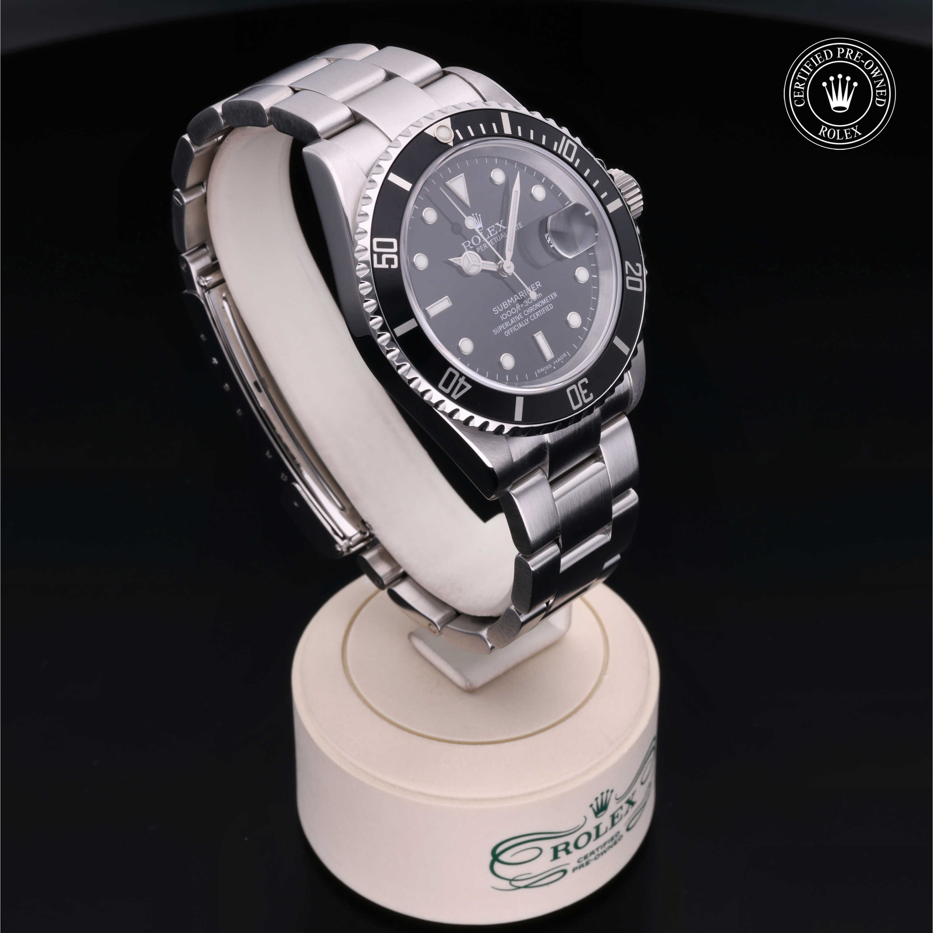 Rolex Certified Pre-Owned Submariner Date 40mm 16610 D977430 - 360° view