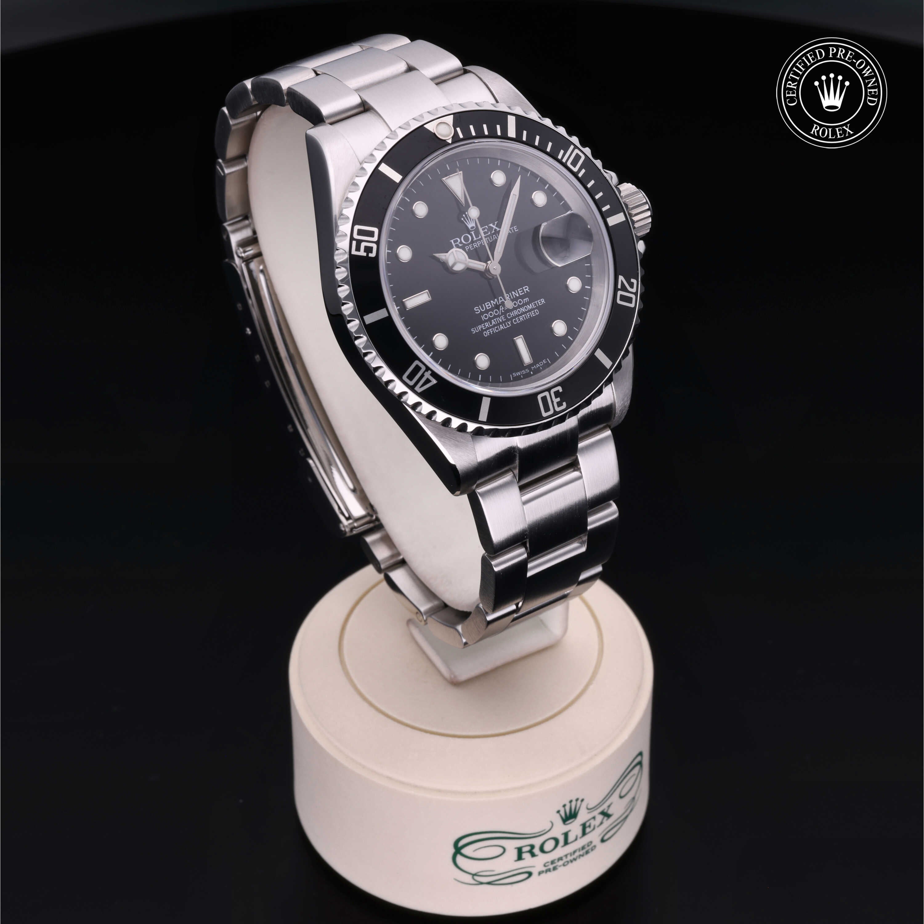 Rolex Certified Pre-Owned Submariner Date 40mm 16610 D977430 - 360° view