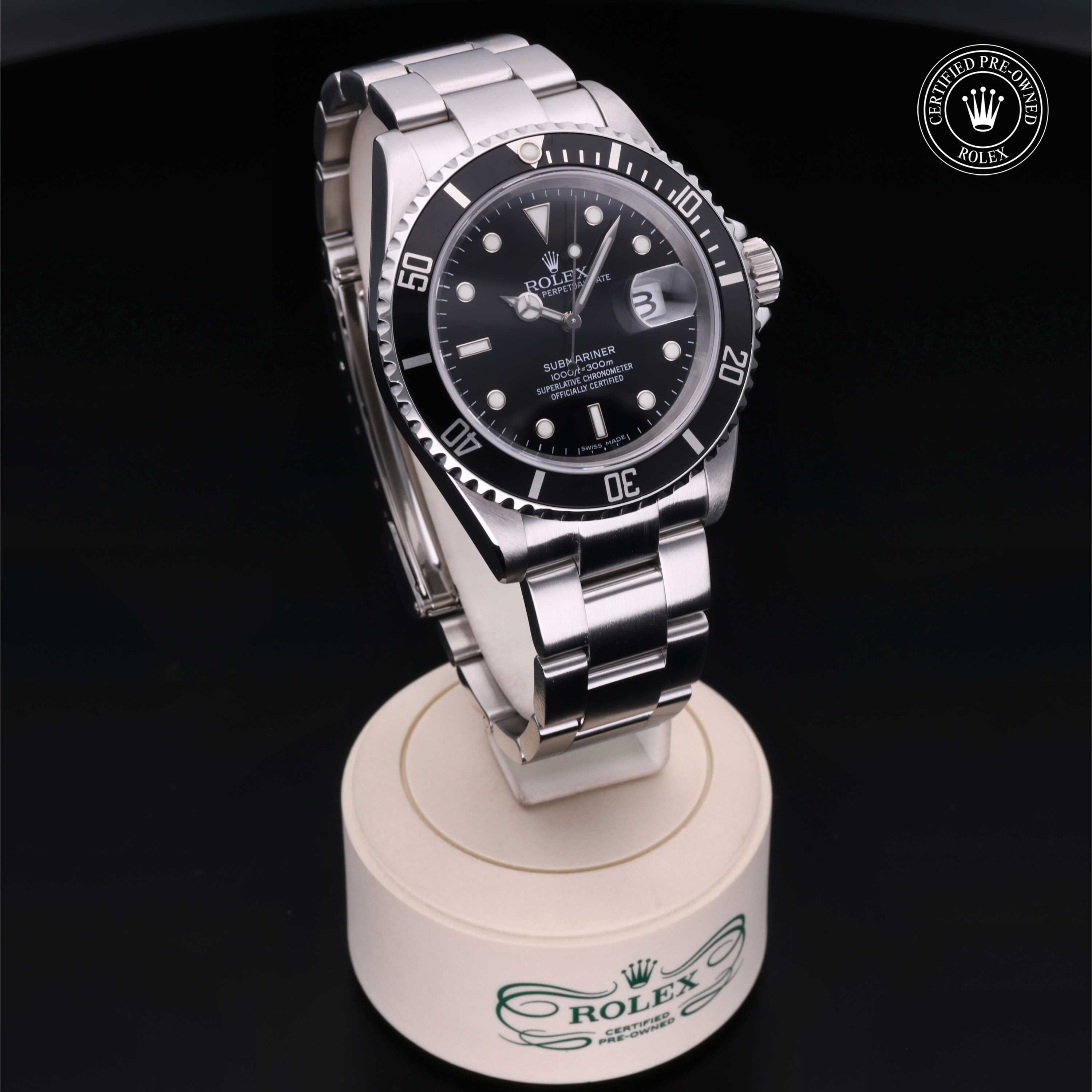 Rolex Certified Pre-Owned Submariner Date 40mm 16610 D977430 - 360° view