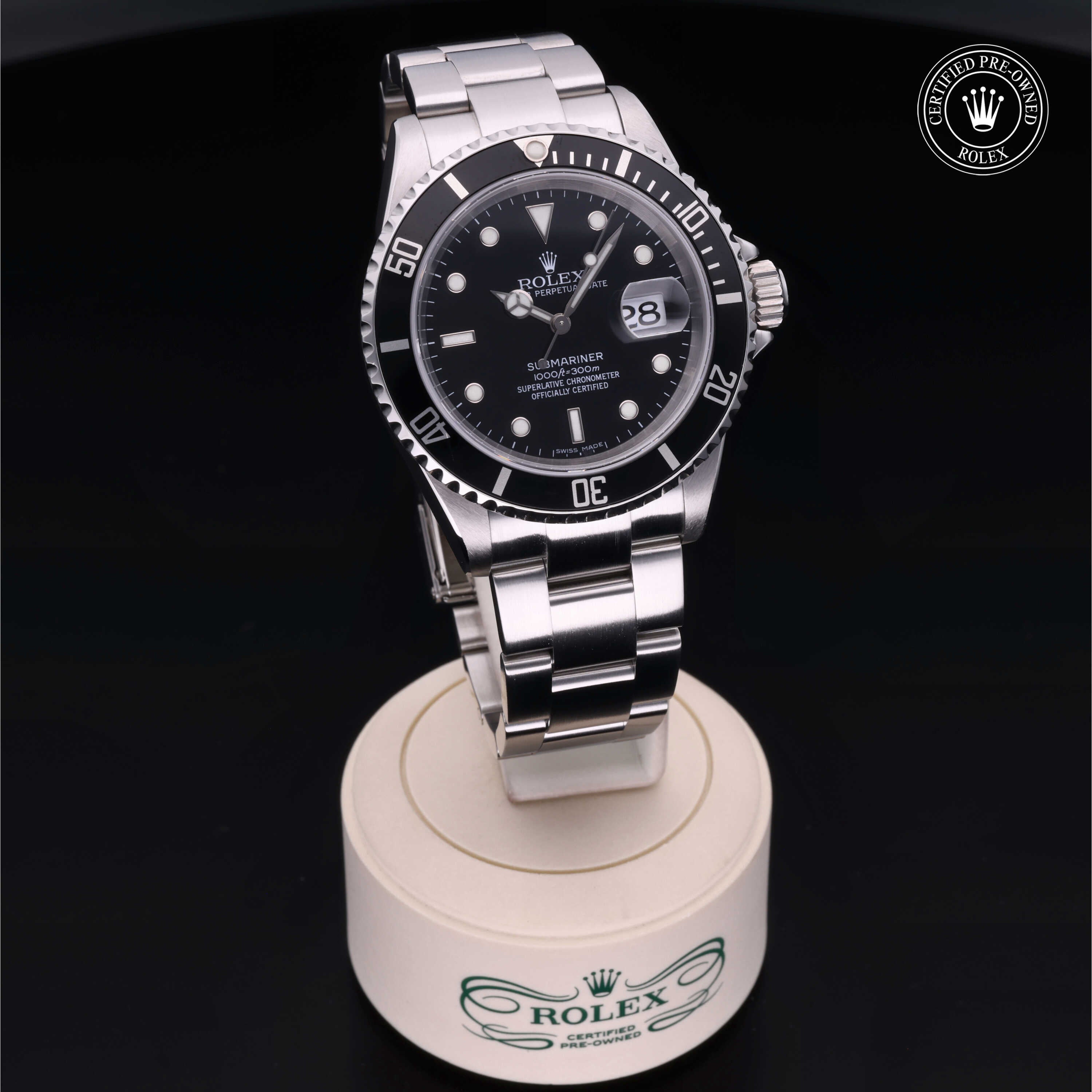 Rolex Certified Pre-Owned Submariner Date 40mm 16610 D977430 - 360° view