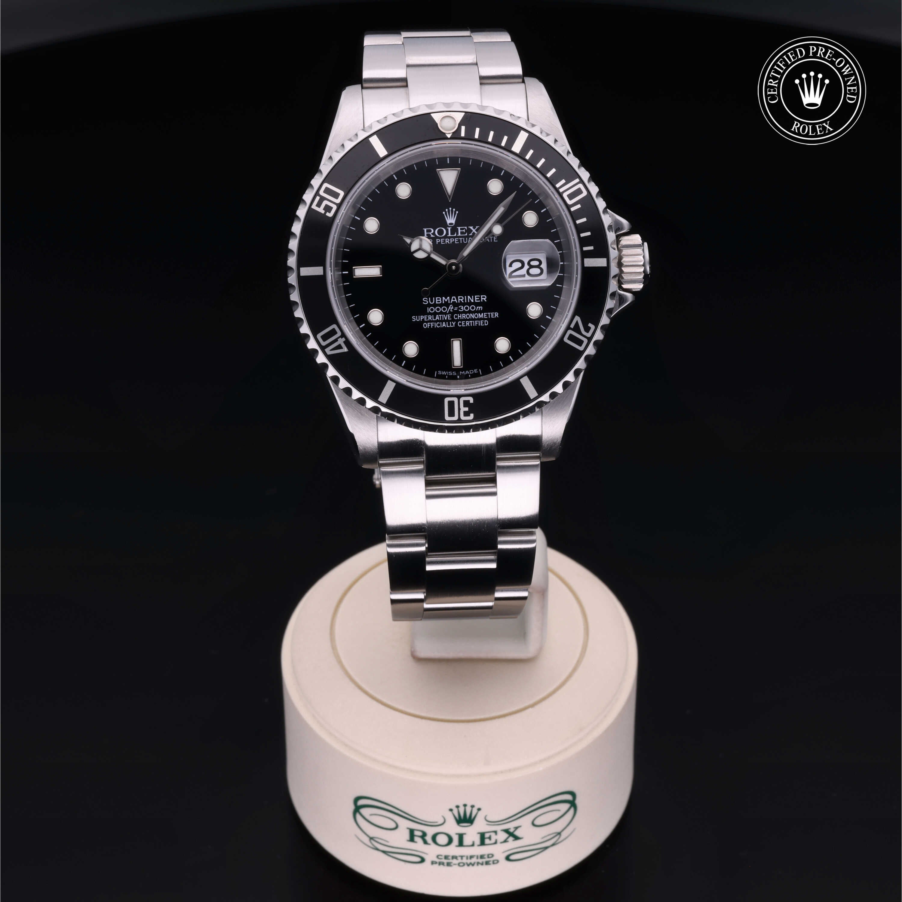 Rolex Certified Pre-Owned Submariner Date 40mm 16610 D977430 - 360° view