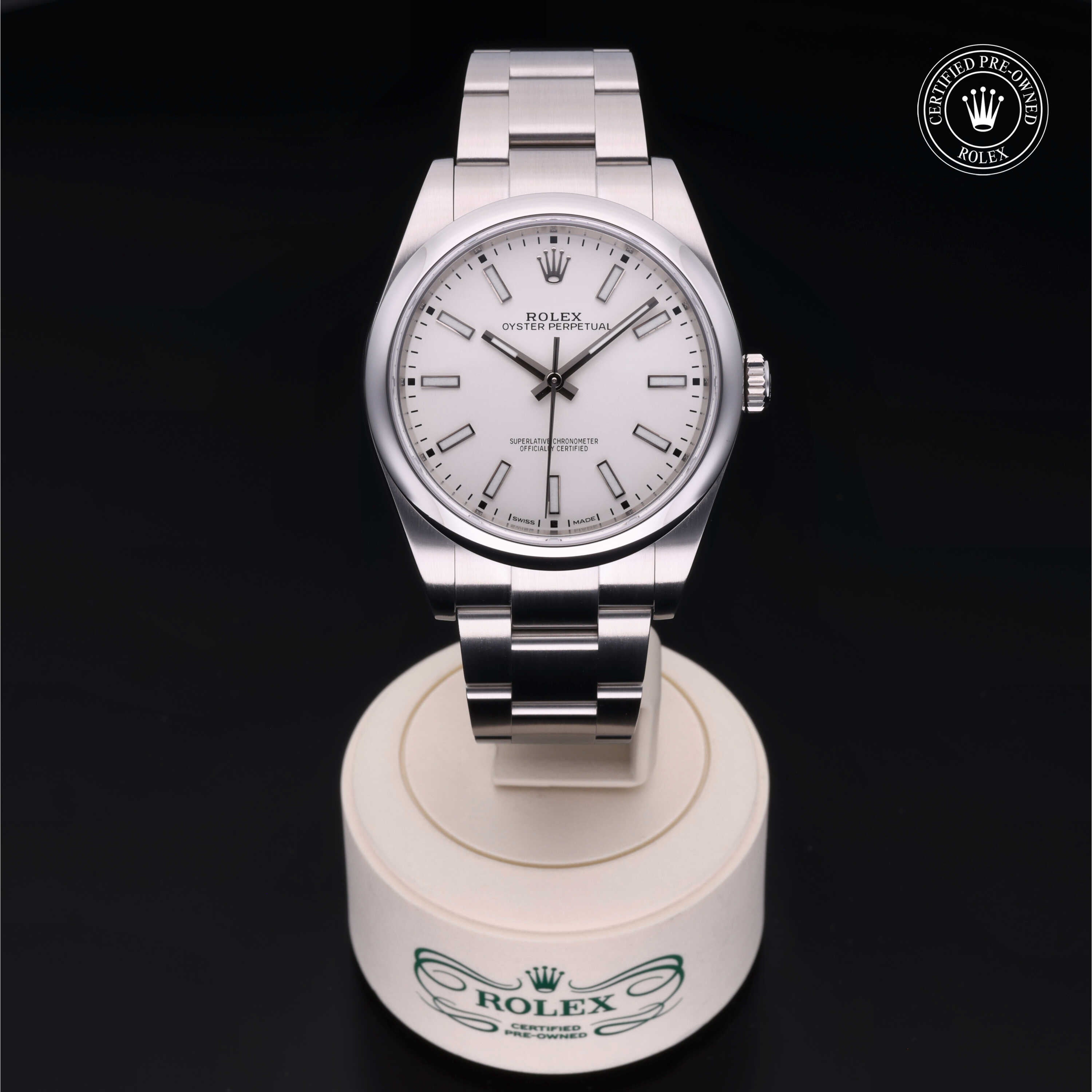 Rolex Certified Pre-Owned Oyster Perpetual 39mm 114300 9010S4R9 - 360° view