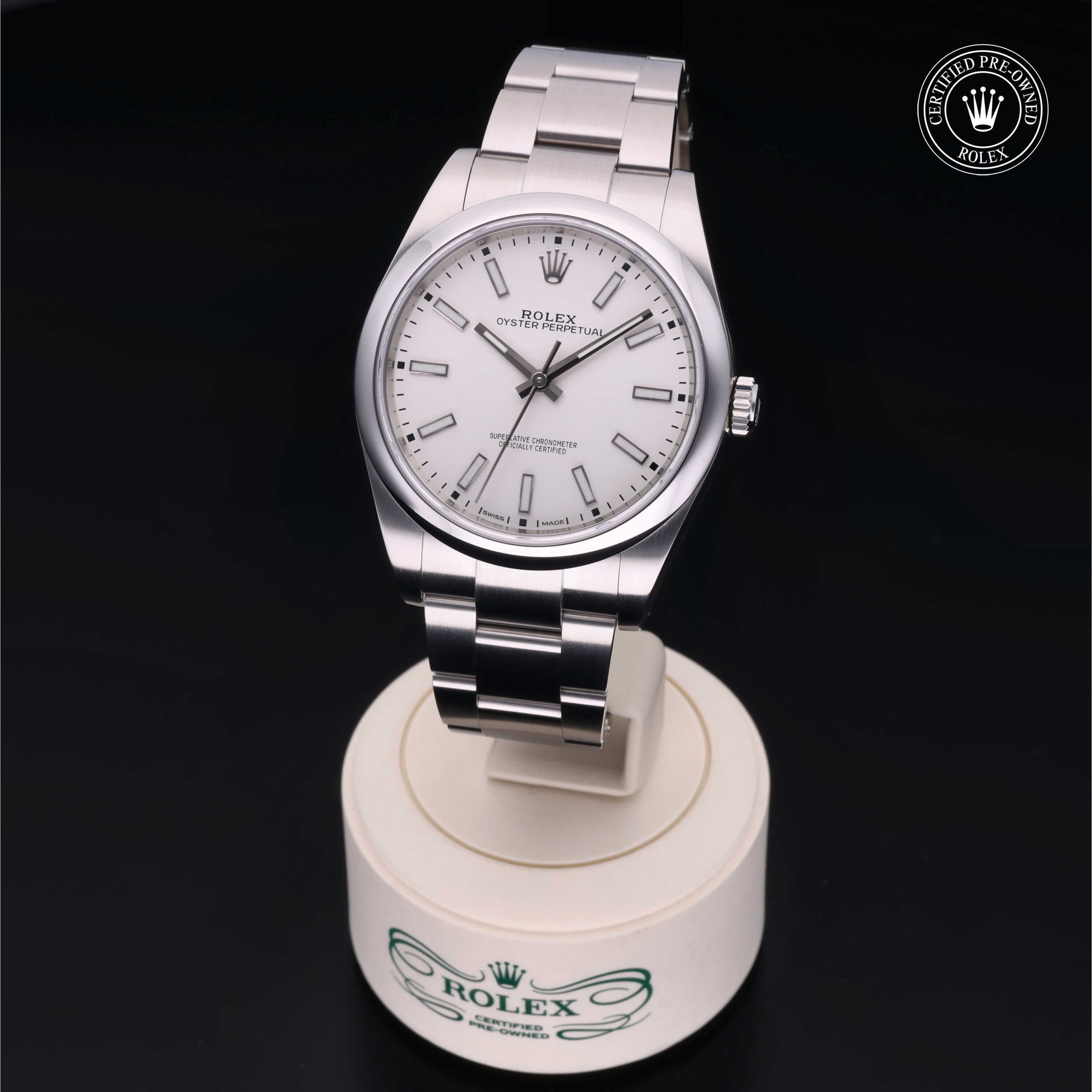 Rolex Certified Pre-Owned Oyster Perpetual 39mm 114300 9010S4R9 - 360° view