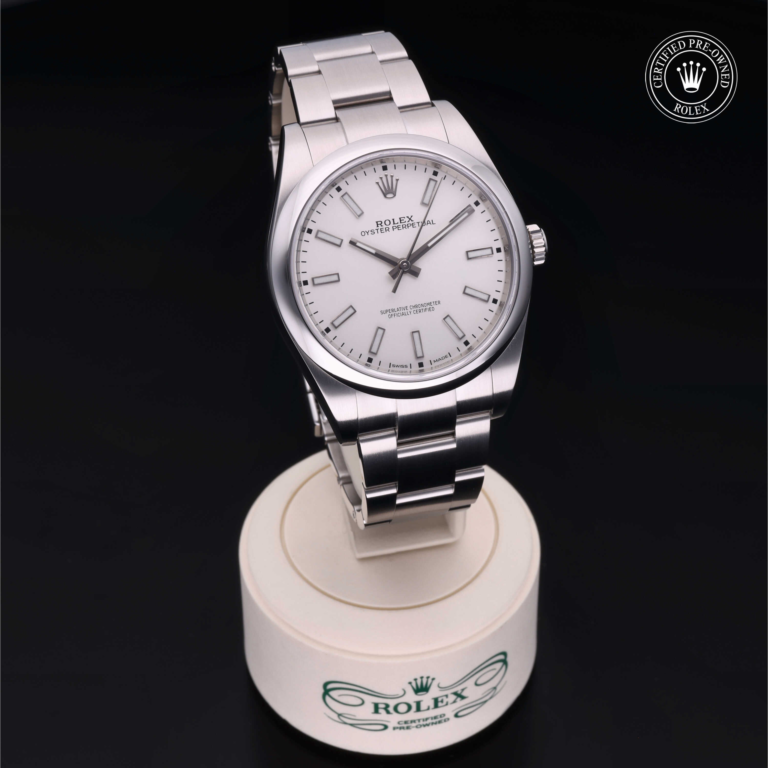 Rolex Certified Pre-Owned Oyster Perpetual 39mm 114300 9010S4R9 - 360° view