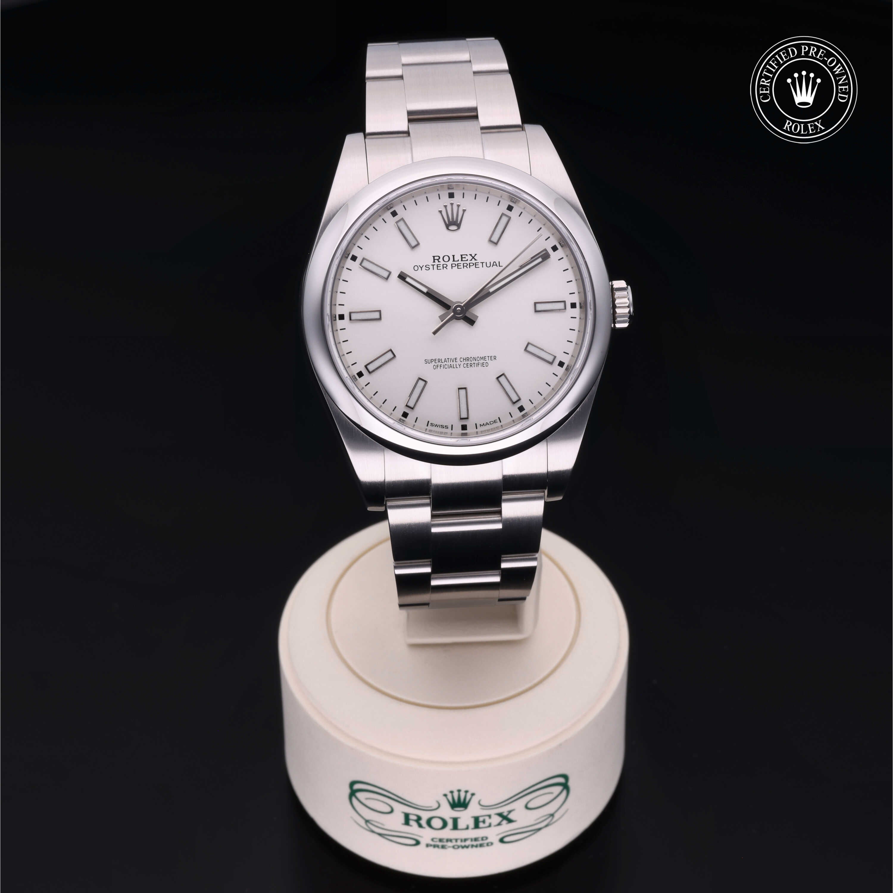 Rolex Certified Pre-Owned Oyster Perpetual 39mm 114300 9010S4R9 - 360° view